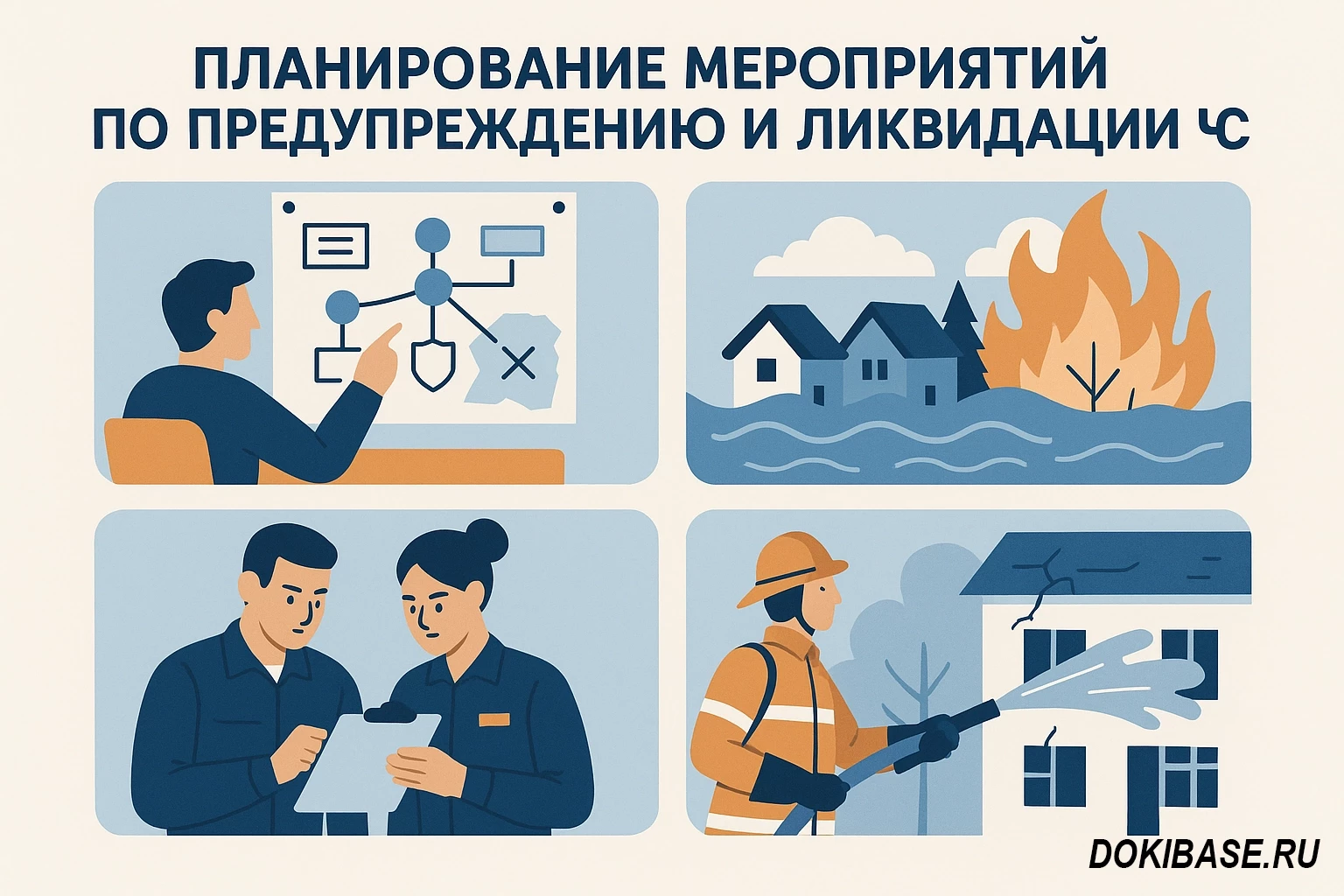 КЧС и ОПБ: планирование мероприятий по предупреждению и ликвидации ЧС, обеспечению пожарной безопасности