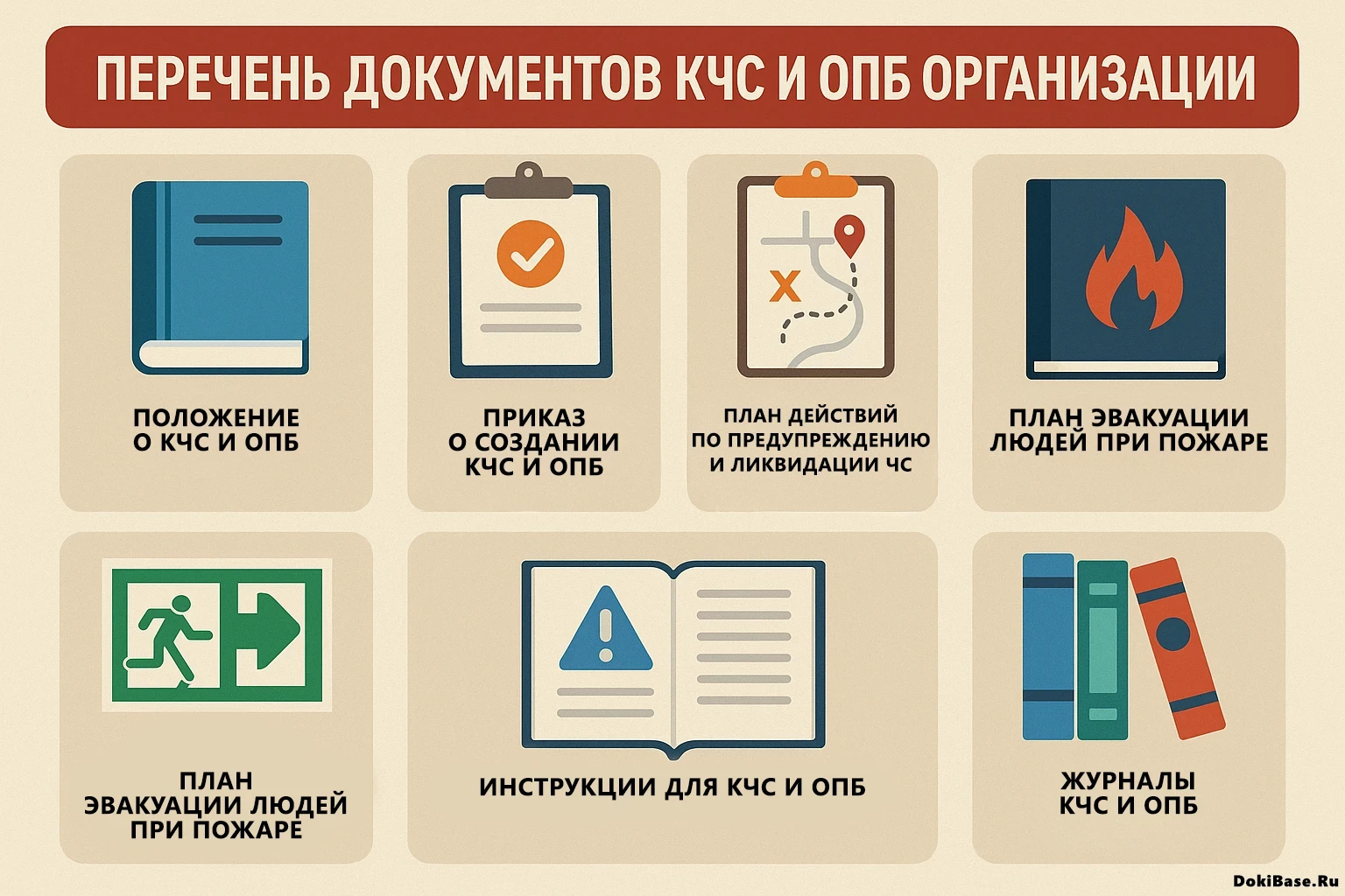 КЧС и ОПБ: перечень документов для организации