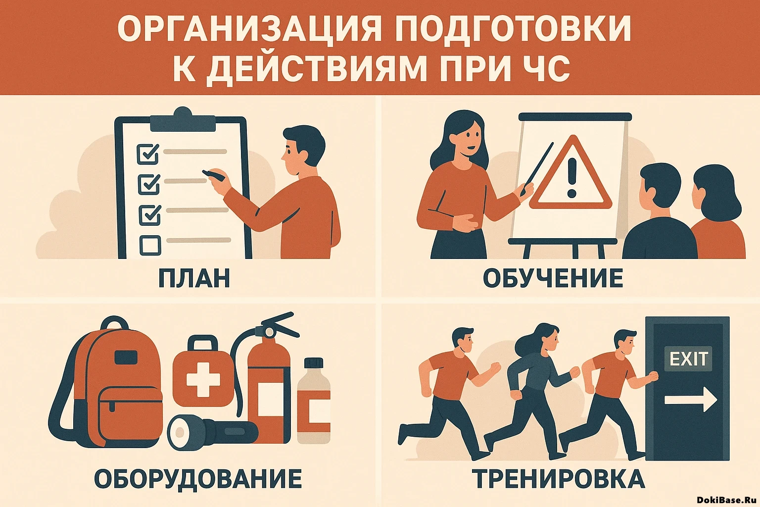 КЧС и ОПБ: организация подготовки к действиям при ЧС