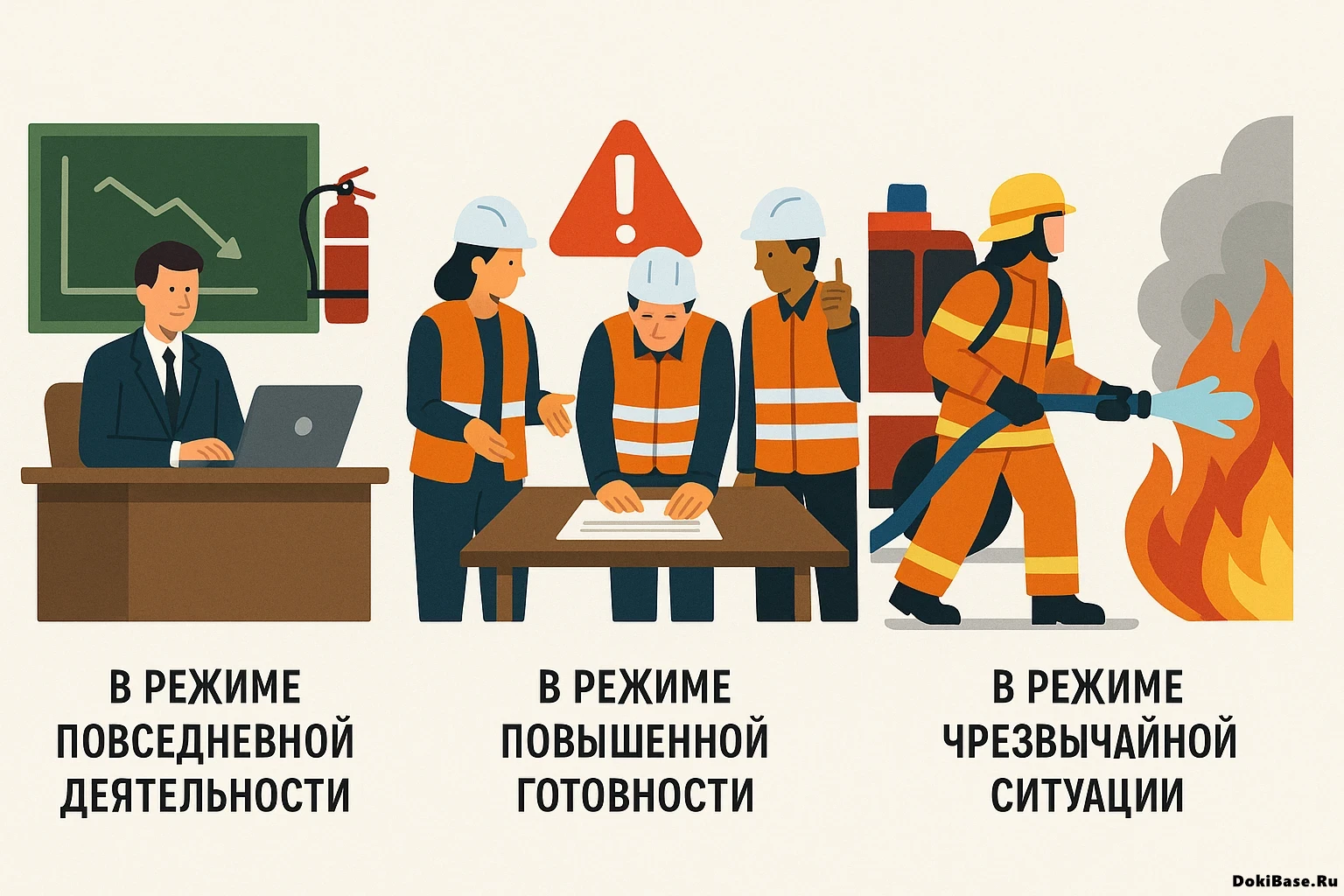 КЧС и ОПБ: режимы деятельности комиссии ЧС и ОПБ